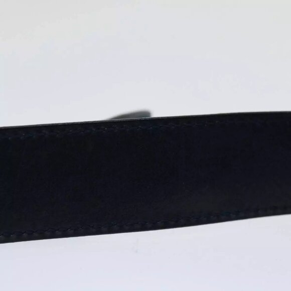 CELINE Shoulder Bag Leather Navy Authentic - Picture 9 of 16